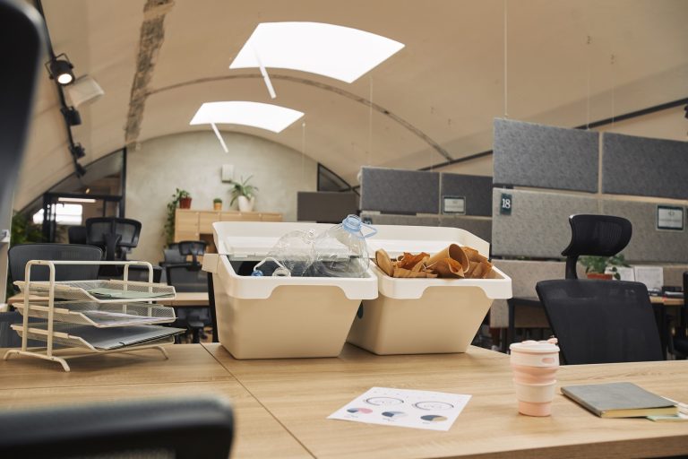 Recycling Bins in Office